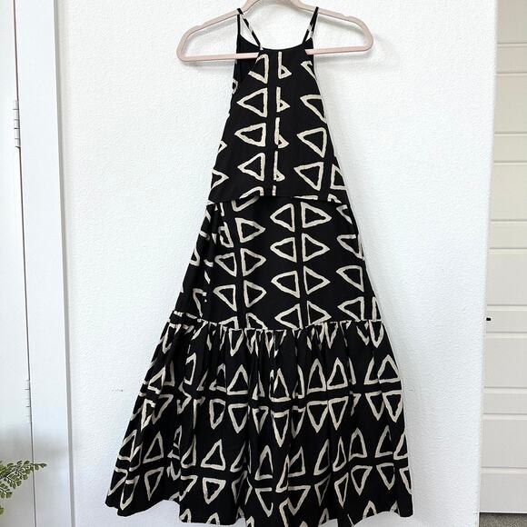 Corey Lynn Calter Keyanna Midi Dress Brown Cream Boho S Anthropologie - Picture 5 of 6